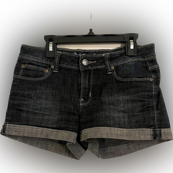 Papaya Pants - Papaya‎ Mid-Rise Dark Blue Jean shorts